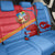 Aruba Flag Back Car Seat Cover Elements Merged with Country's Shape – Unique National Design