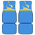 Aruba Flag Car Mats Elements Merged with Country's Shape – Unique National Design