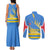 Aruba Flag Couples Matching Tank Maxi Dress and Long Sleeve Button Shirt Elements Merged with Country's Shape – Unique National Design