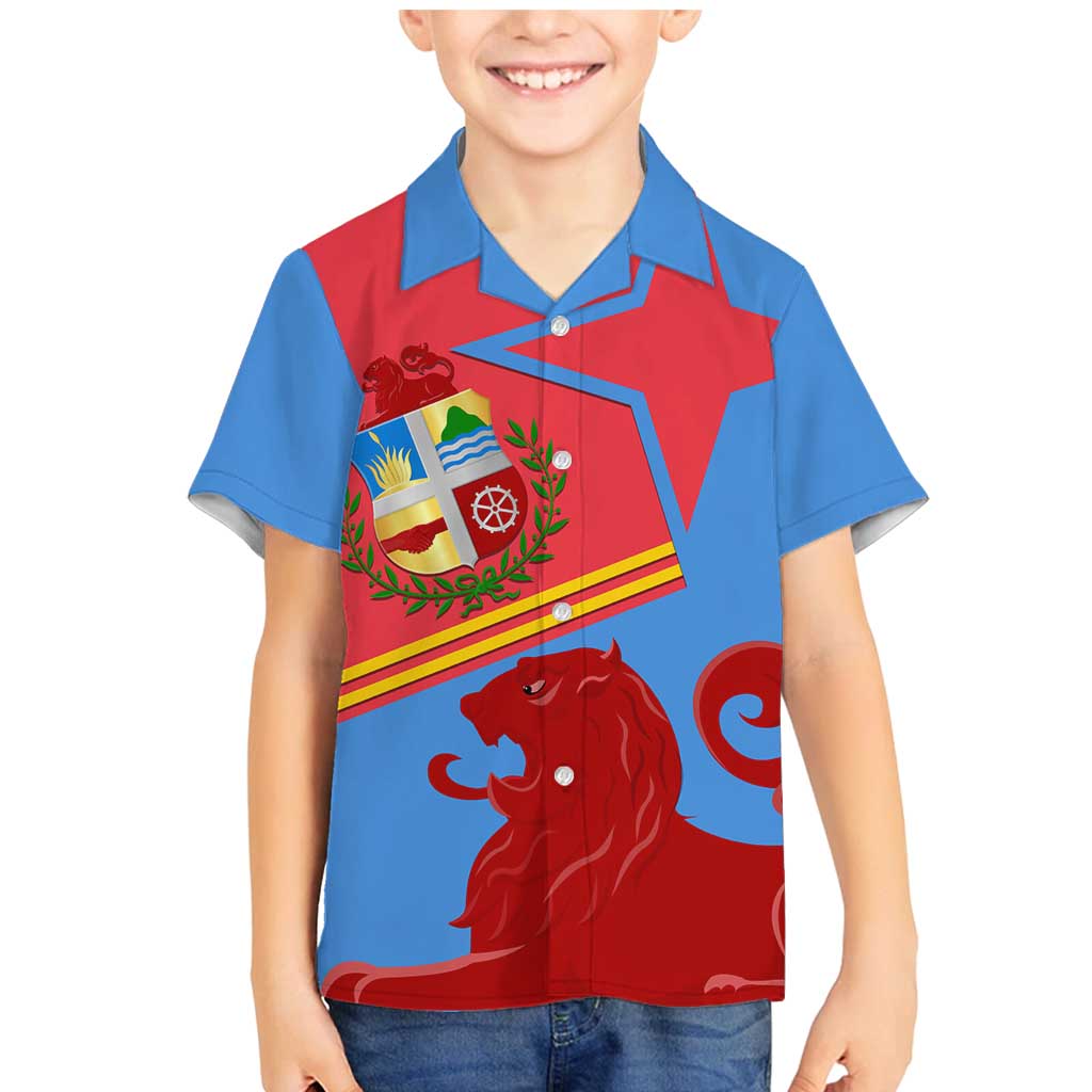 Aruba Flag Family Matching Mermaid Dress and Hawaiian Shirt Elements Merged with Country's Shape – Unique National Design