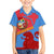Aruba Flag Family Matching Short Sleeve Bodycon Dress and Hawaiian Shirt Elements Merged with Country's Shape – Unique National Design
