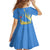 Aruba Flag Family Matching Summer Maxi Dress and Hawaiian Shirt Elements Merged with Country's Shape – Unique National Design