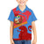 Aruba Flag Family Matching Summer Maxi Dress and Hawaiian Shirt Elements Merged with Country's Shape – Unique National Design