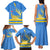 Aruba Flag Family Matching Tank Maxi Dress and Hawaiian Shirt Elements Merged with Country's Shape – Unique National Design