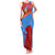 Aruba Flag Family Matching Tank Maxi Dress and Hawaiian Shirt Elements Merged with Country's Shape – Unique National Design