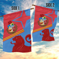 Aruba Flag Garden Flag Elements Merged with Country's Shape – Unique National Design