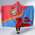 Aruba Flag Hooded Blanket Elements Merged with Country's Shape – Unique National Design