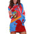 Aruba Flag Hoodie Dress Elements Merged with Country's Shape – Unique National Design