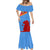 Aruba Flag Mermaid Dress Elements Merged with Country's Shape – Unique National Design