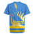 Aruba Flag Rugby Jersey Elements Merged with Country's Shape – Unique National Design