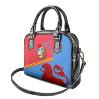 Aruba Flag Shoulder Handbag Elements Merged with Country's Shape – Unique National Design