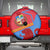 Aruba Flag Spare Tire Cover Elements Merged with Country's Shape – Unique National Design