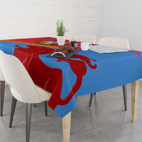 Aruba Flag Tablecloth Elements Merged with Country's Shape – Unique National Design
