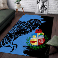 Aruba's Mascot Area Rug Blended with National Flag Details – Symbolic Design