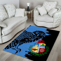 Aruba's Mascot Area Rug Blended with National Flag Details – Symbolic Design