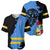 Aruba's Mascot Baseball Jersey Blended with National Flag Details – Symbolic Design