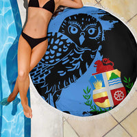 Aruba's Mascot Beach Blanket Blended with National Flag Details – Symbolic Design