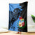 Aruba's Mascot Blanket Blended with National Flag Details – Symbolic Design