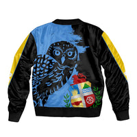 Aruba's Mascot Bomber Jacket Blended with National Flag Details – Symbolic Design
