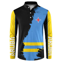 Aruba's Mascot Button Sweatshirt Blended with National Flag Details – Symbolic Design