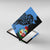 Aruba's Mascot Canvas Wall Art Blended with National Flag Details – Symbolic Design