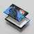 Aruba's Mascot Canvas Wall Art Blended with National Flag Details – Symbolic Design