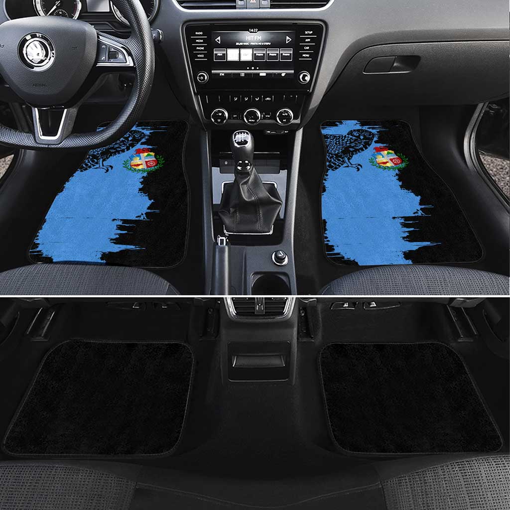 Aruba's Mascot Car Mats Blended with National Flag Details – Symbolic Design