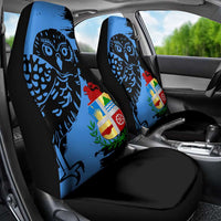 Aruba's Mascot Car Seat Cover Blended with National Flag Details – Symbolic Design