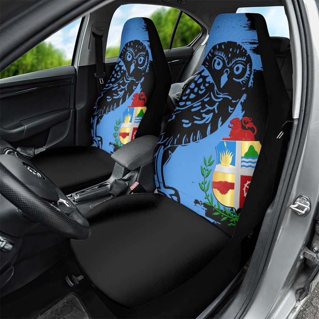 Aruba's Mascot Car Seat Cover Blended with National Flag Details – Symbolic Design
