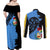 Aruba's Mascot Couples Matching Off Shoulder Maxi Dress and Long Sleeve Button Shirt Blended with National Flag Details – Symbolic Design