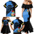 Aruba's Mascot Family Matching Mermaid Dress and Hawaiian Shirt Blended with National Flag Details – Symbolic Design