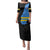 Aruba's Mascot Family Matching Puletasi and Hawaiian Shirt Blended with National Flag Details – Symbolic Design
