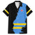 Aruba's Mascot Family Matching Summer Maxi Dress and Hawaiian Shirt Blended with National Flag Details – Symbolic Design