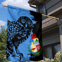 Aruba's Mascot Garden Flag Blended with National Flag Details – Symbolic Design