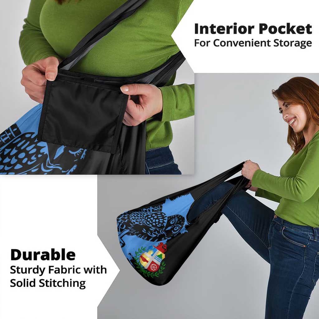 Aruba's Mascot Grocery Bag Blended with National Flag Details – Symbolic Design