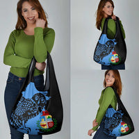 Aruba's Mascot Grocery Bag Blended with National Flag Details – Symbolic Design