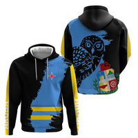 Aruba's Mascot Hoodie Blended with National Flag Details – Symbolic Design