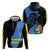 Aruba's Mascot Hoodie Blended with National Flag Details – Symbolic Design