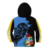 Aruba's Mascot Kid Hoodie Blended with National Flag Details – Symbolic Design