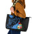 Aruba's Mascot Leather Tote Bag Blended with National Flag Details – Symbolic Design
