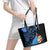 Aruba's Mascot Leather Tote Bag Blended with National Flag Details – Symbolic Design