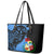 Aruba's Mascot Leather Tote Bag Blended with National Flag Details – Symbolic Design