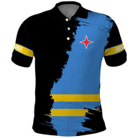 Aruba's Mascot Polo Shirt Blended with National Flag Details – Symbolic Design
