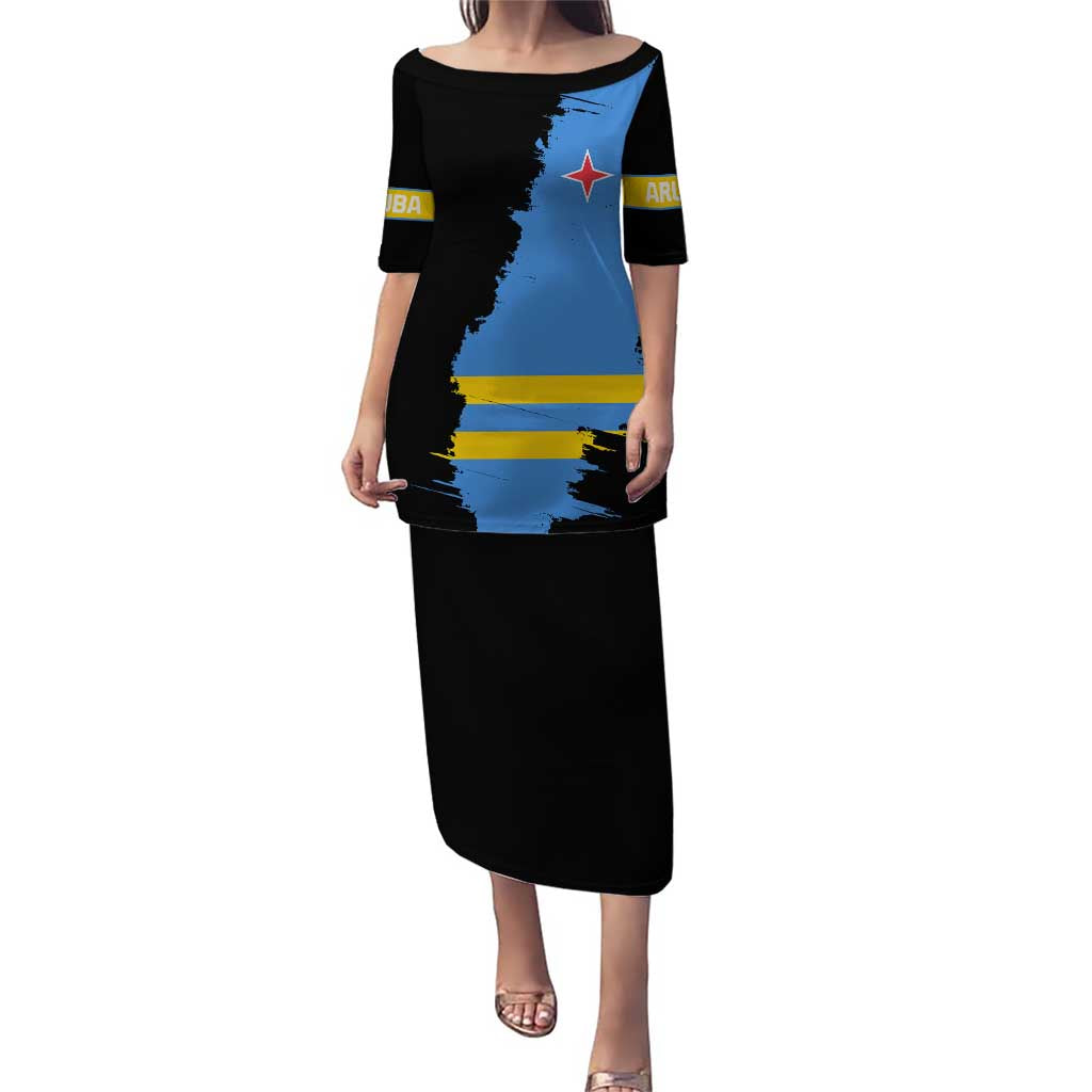 Aruba's Mascot Puletasi Blended with National Flag Details – Symbolic Design