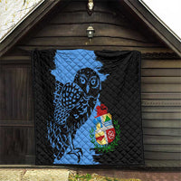 Aruba's Mascot Quilt Blended with National Flag Details – Symbolic Design