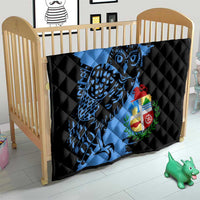 Aruba's Mascot Quilt Blended with National Flag Details – Symbolic Design