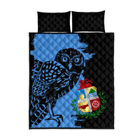 Aruba's Mascot Quilt Bed Set Blended with National Flag Details – Symbolic Design