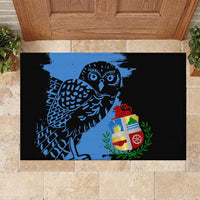 Aruba's Mascot Rubber Doormat Blended with National Flag Details – Symbolic Design