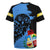 Aruba's Mascot Rugby Jersey Blended with National Flag Details – Symbolic Design