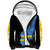 Aruba's Mascot Sherpa Hoodie Blended with National Flag Details – Symbolic Design